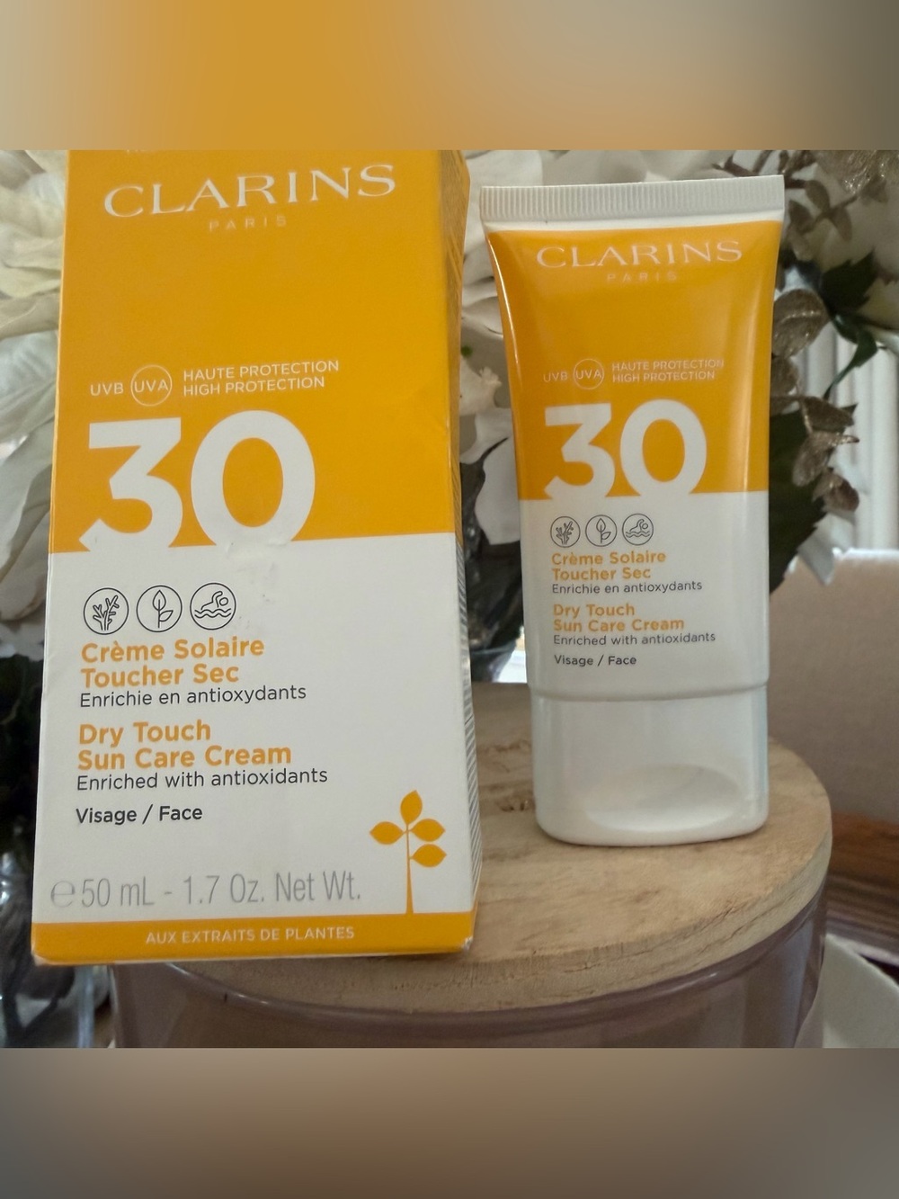 Sun Care Cream SPF 30 by Clarins for Unisex - 1.7 oz Sunscreen sealed